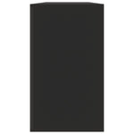 Shoe Bench Black 80x24x45 cm Engineered Wood