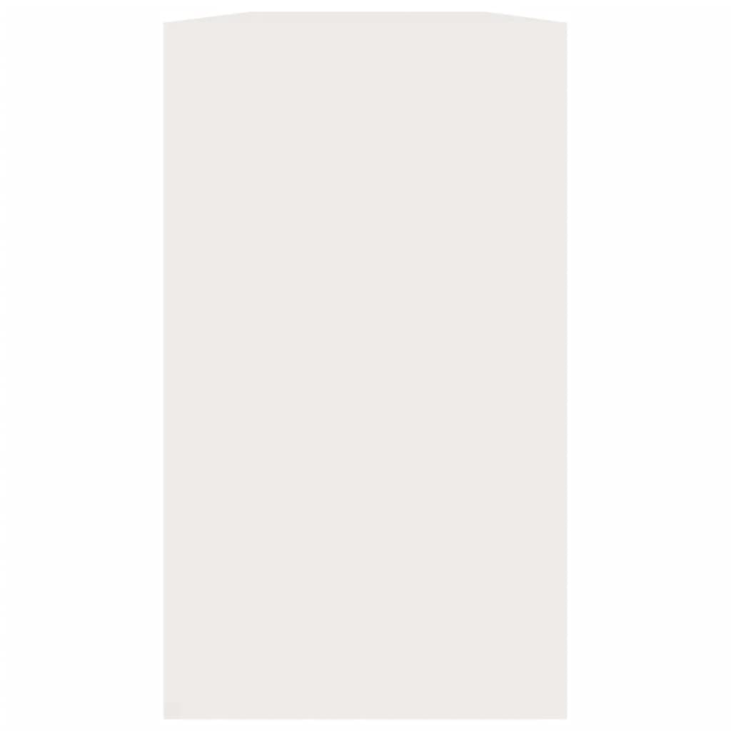 Shoe Bench High Gloss White 80x24x45 cm Engineered Wood