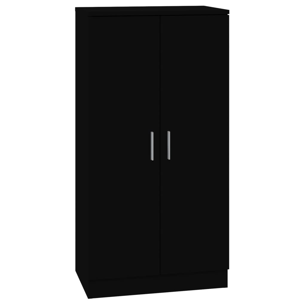 Shoe Cabinet Black 55x35x108 cm Engineered wood