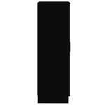 Shoe Cabinet Black 55x35x108 cm Engineered wood