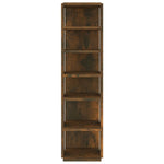 Shoe Rack Smoked Oak 27.5x27x102 cm Engineered Wood