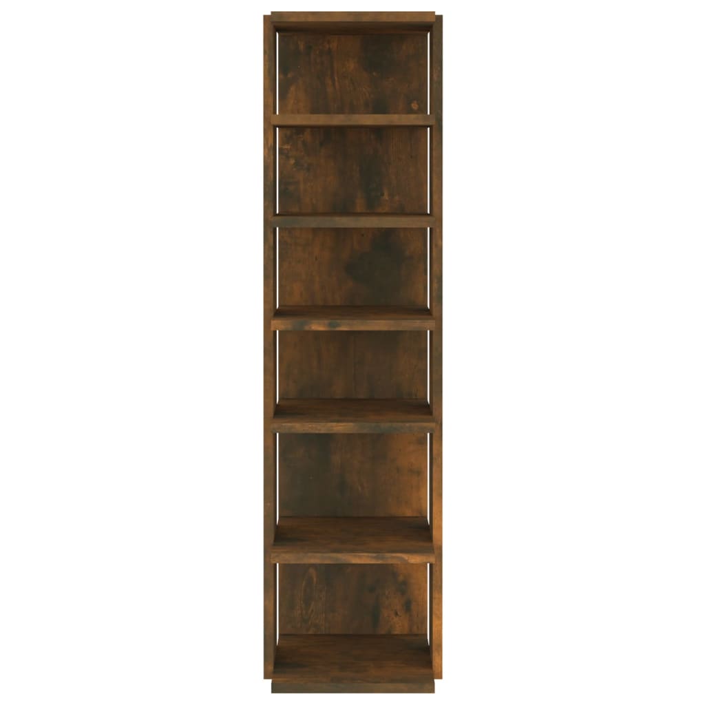 Shoe Rack Smoked Oak 27.5x27x102 cm Engineered Wood