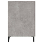 Desk Concrete Grey 140x50x75 cm Engineered Wood