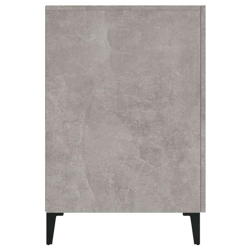 Desk Concrete Grey 140x50x75 cm Engineered Wood