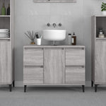 Sink Cabinet Grey Sonoma 80x33x60 cm Engineered Wood