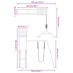 Outdoor Playset Solid Wood Pine