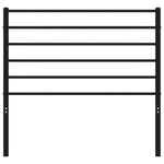 Metal Headboard Black 90 cm