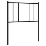Metal Headboard Black 90 cm