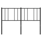 Metal Headboard Black 150 cm