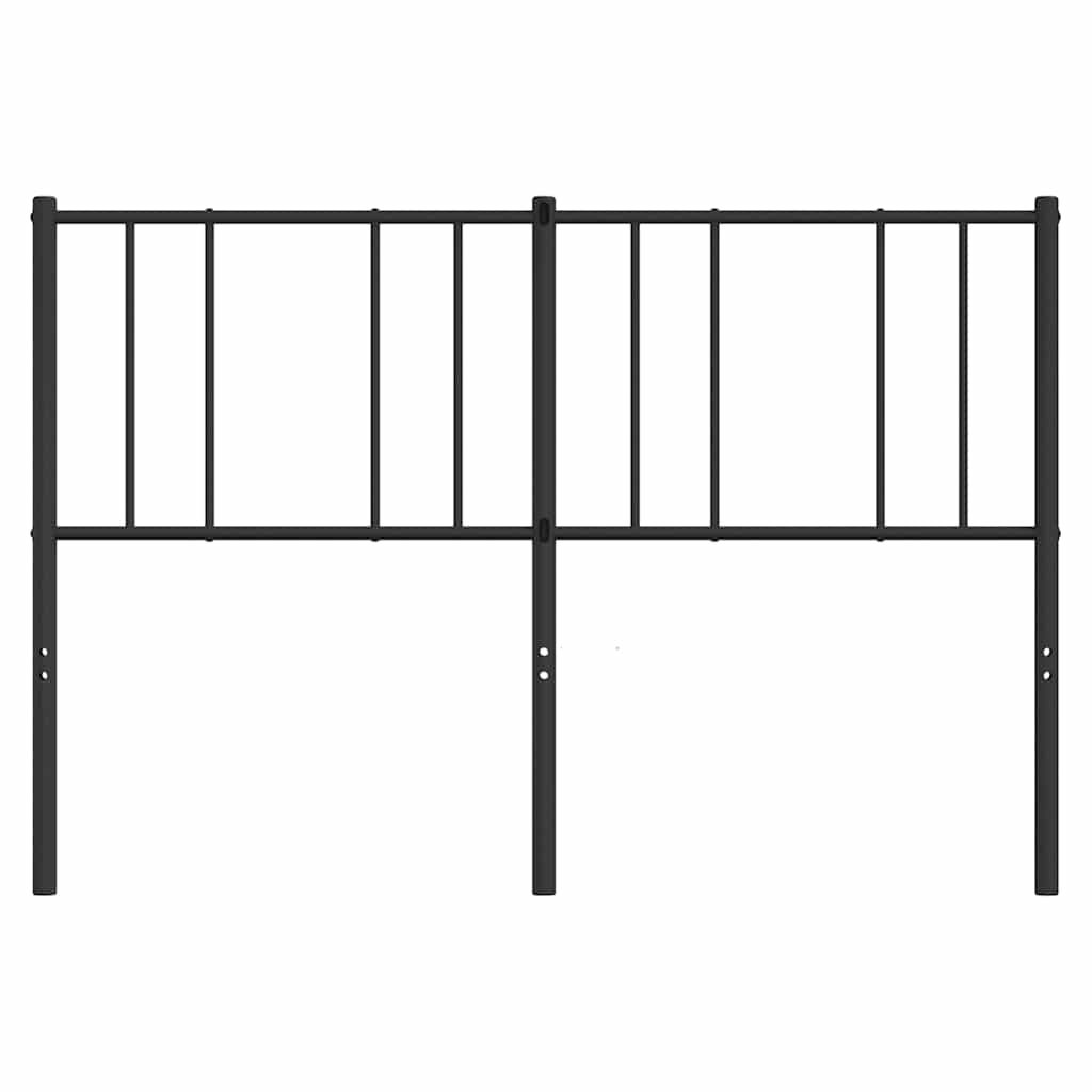 Metal Headboard Black 160 cm