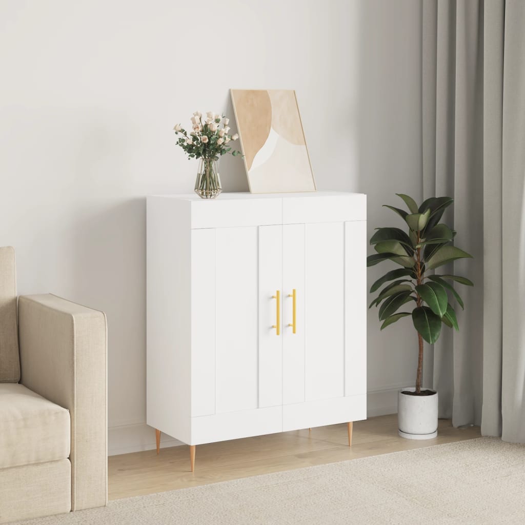 Sideboard White 69.5x34x90 cm Engineered Wood