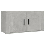Wall-mounted TV Cabinets 2 pcs Concrete Grey 80x34.5x40 cm