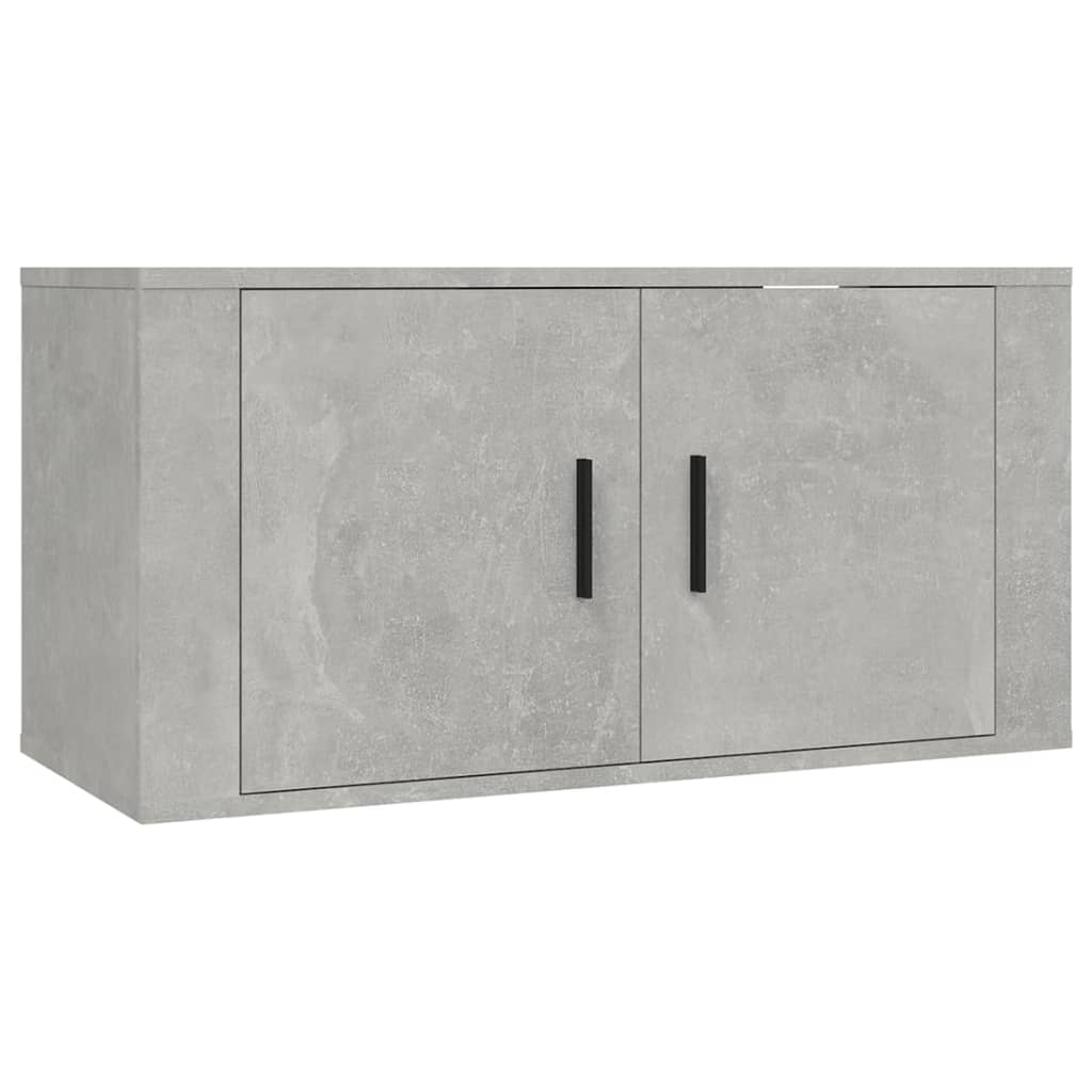 Wall-mounted TV Cabinets 2 pcs Concrete Grey 80x34.5x40 cm