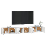 Wall-mounted TV Cabinets 3 pcs White 100x34.5x40 cm
