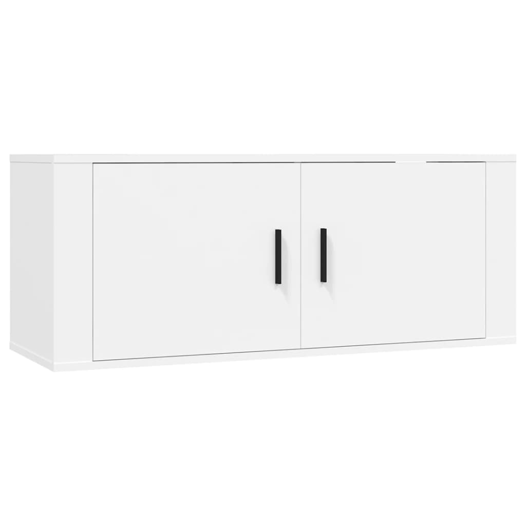 Wall-mounted TV Cabinets 3 pcs White 100x34.5x40 cm