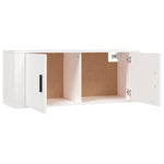 Wall-mounted TV Cabinets 3 pcs White 100x34.5x40 cm