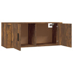 Wall-mounted TV Cabinets 3 pcs Smoked Oak 100x34.5x40 cm