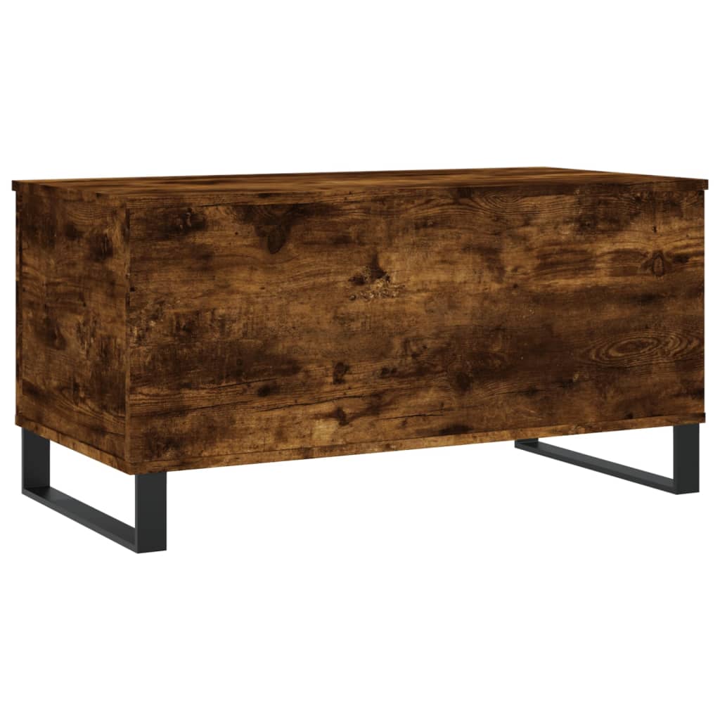 Coffee Table Smoked Oak 90x44.5x45 cm Engineered Wood