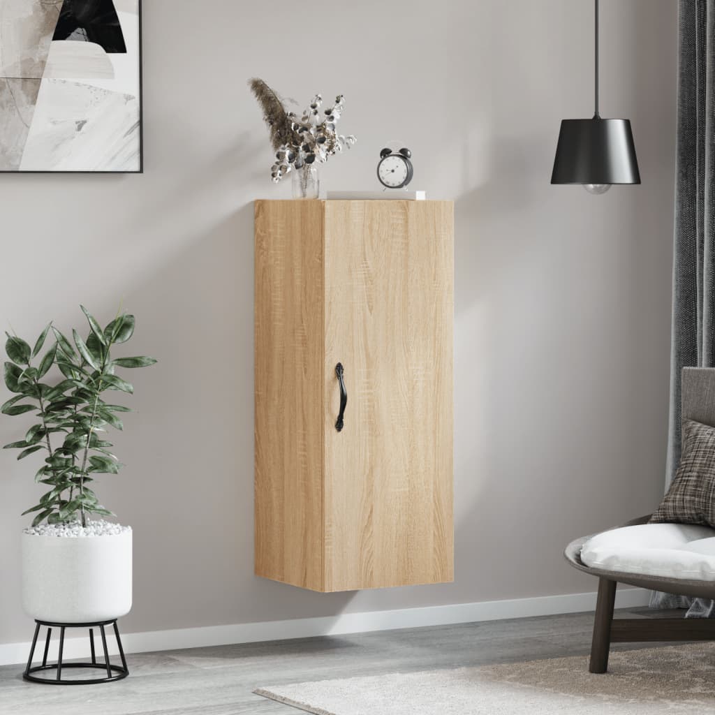 Wall Mounted Cabinet Sonoma Oak 34.5x34x90 cm Engineered Wood