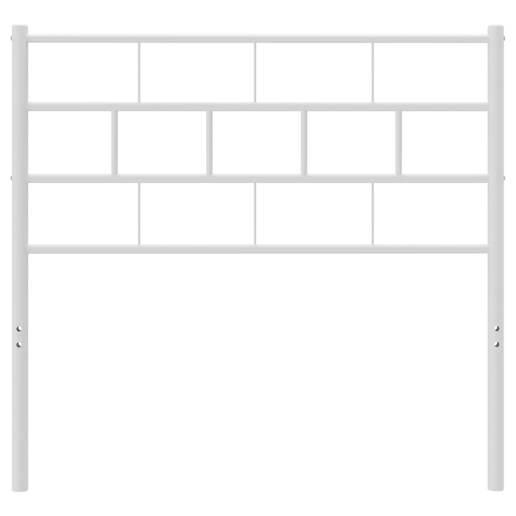Metal Headboard White 107 cm