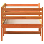 Day Bed without Mattress Wax Brown 90x190 cm Single Solid Wood Pine