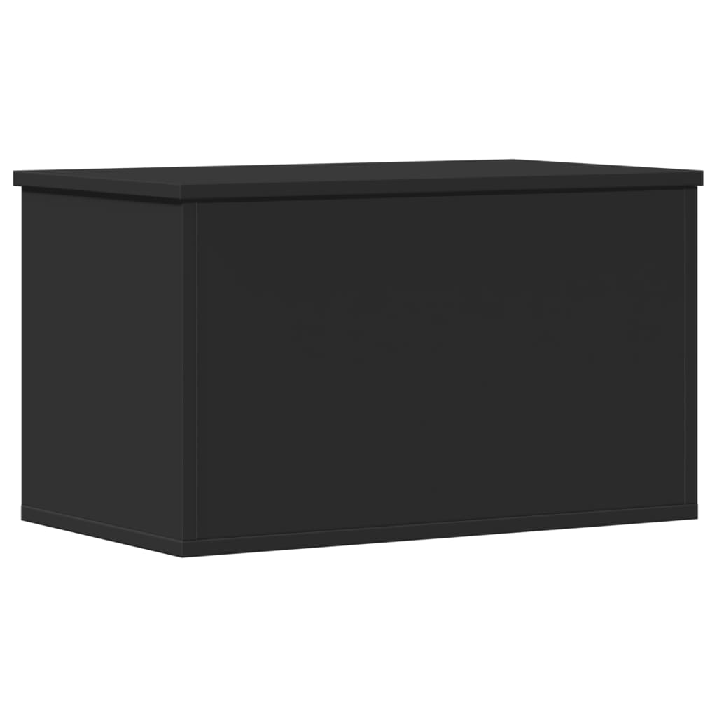 Storage Box Black 60x35x35 cm Engineered Wood