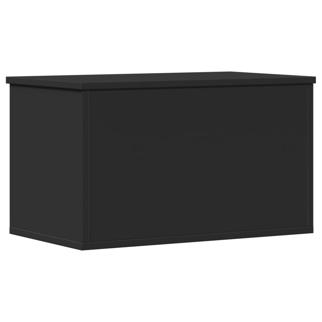 Storage Box Black 60x35x35 cm Engineered Wood