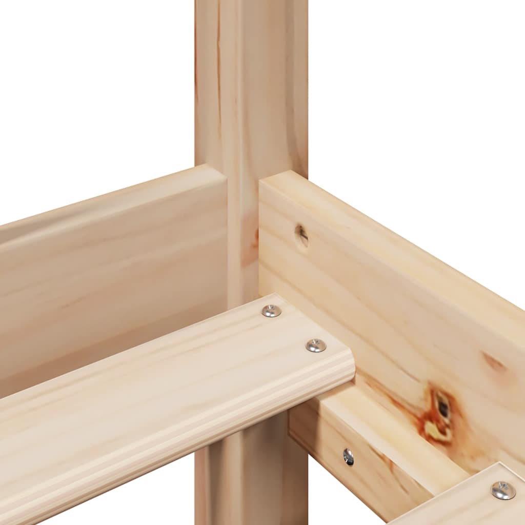 Bed Frame without Mattress 75x190 cm Small Single Solid Wood Pine
