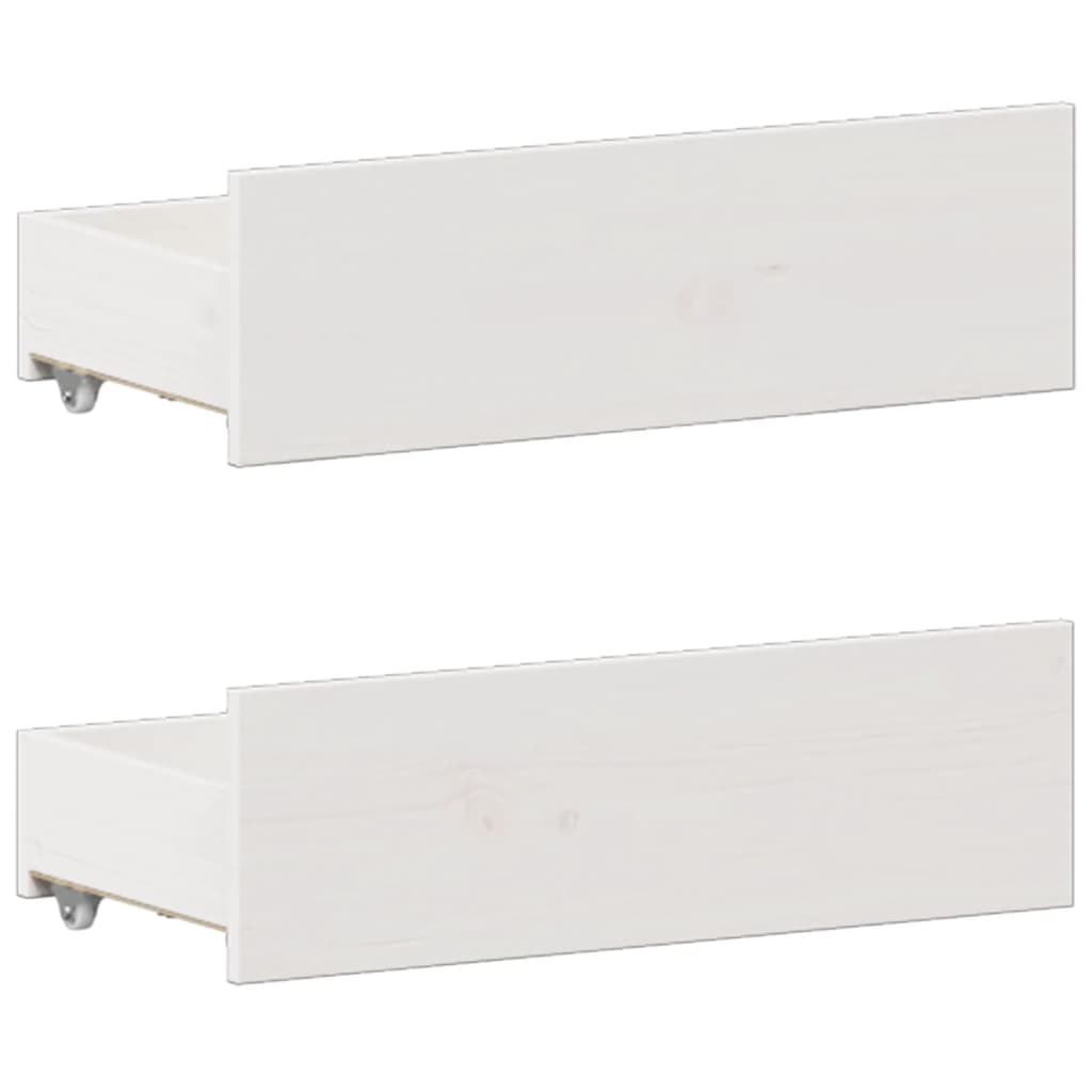 Bookcase Bed without Mattress White 180x200 cm Super King Solid Wood Pine