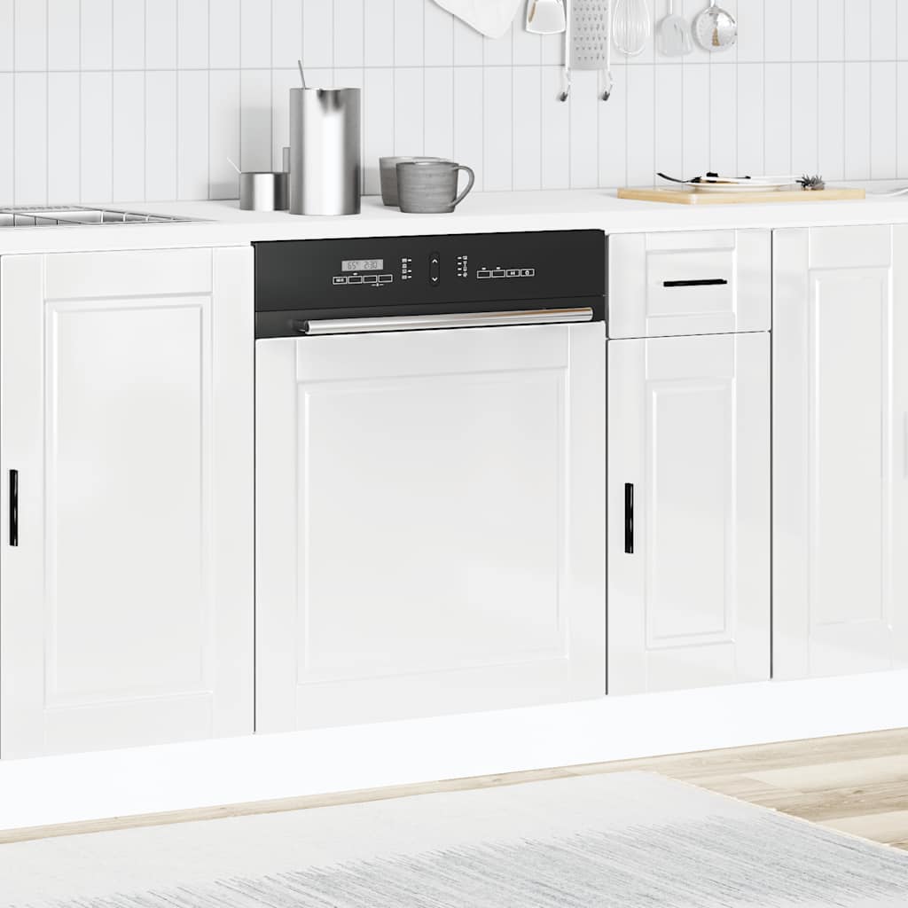 Dishwasher Panel Porto High Gloss White 60x1.5x67 cm Engineered Wood