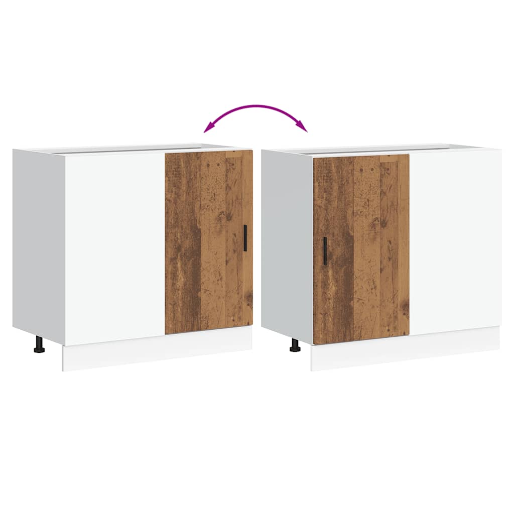 Sink Base Cabinet Lyon Old Wood Engineered Wood