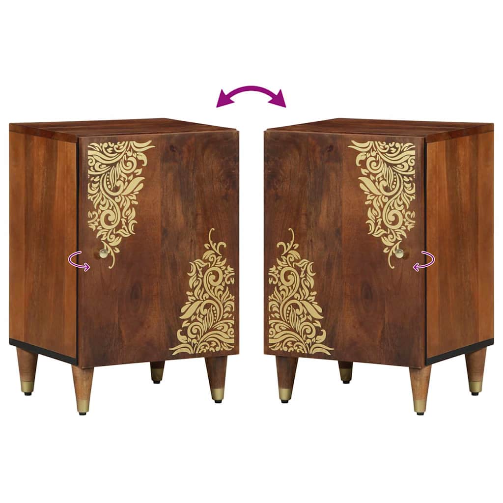 Bathroom Cabinet Honey brown 38 x 33 x 58 cm Solid Mango wood