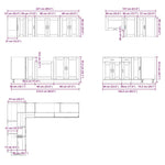 11 Piece Kitchen Cabinet Set Porto Concrete Grey Engineered Wood