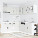 11 Piece Kitchen Cabinet Set Kalmar White Engineered Wood