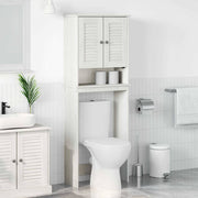 Toilet Cabinet VIGO White 60 x 27 x 161 cm Solid pine wood