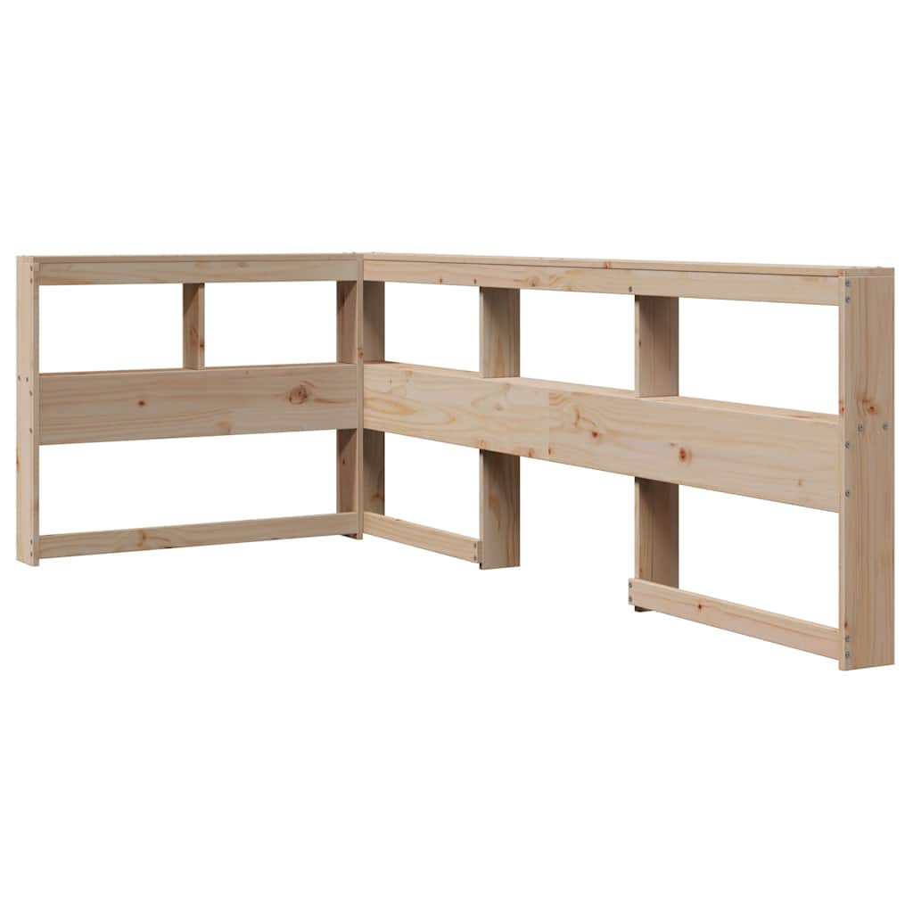 Bookcase Bed without Mattress 90x190 cm Solid Wood Pine