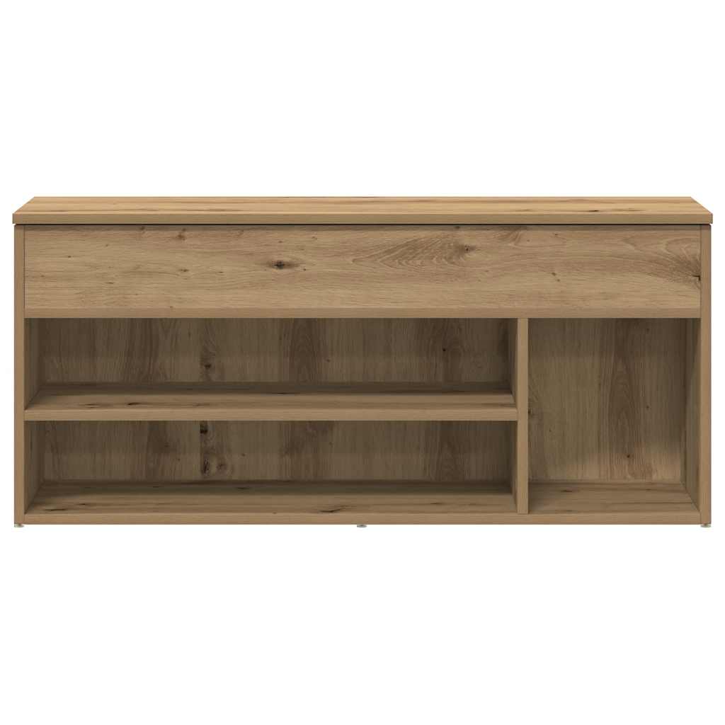 Shoe Bench Artisan Oak 102x30.5x45 cm Engineered Wood