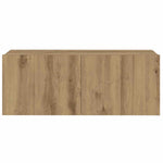 Wall Mounted TV cabinets 6 pcs Artisan Oak Engineered Wood