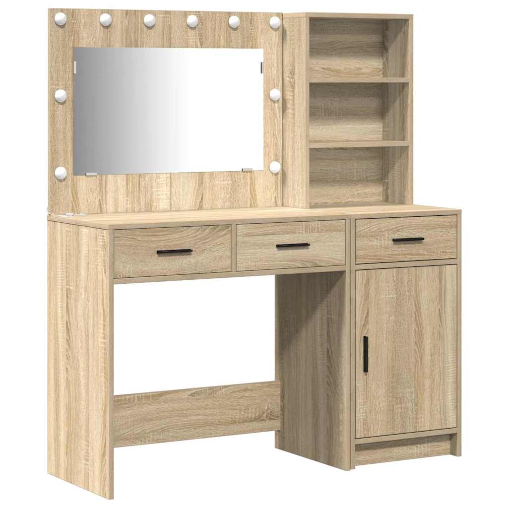 Dressing Table 2 pcs Brown 78.5 x 41 x 135 cm Engineered wood
