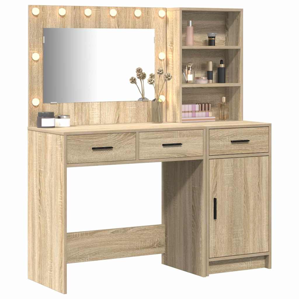 Dressing Table 2 pcs Brown 78.5 x 41 x 135 cm Engineered wood