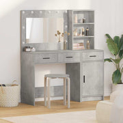 Dressing Table 2 pcs Grey 78.5 x 41 x 135 cm Engineered wood