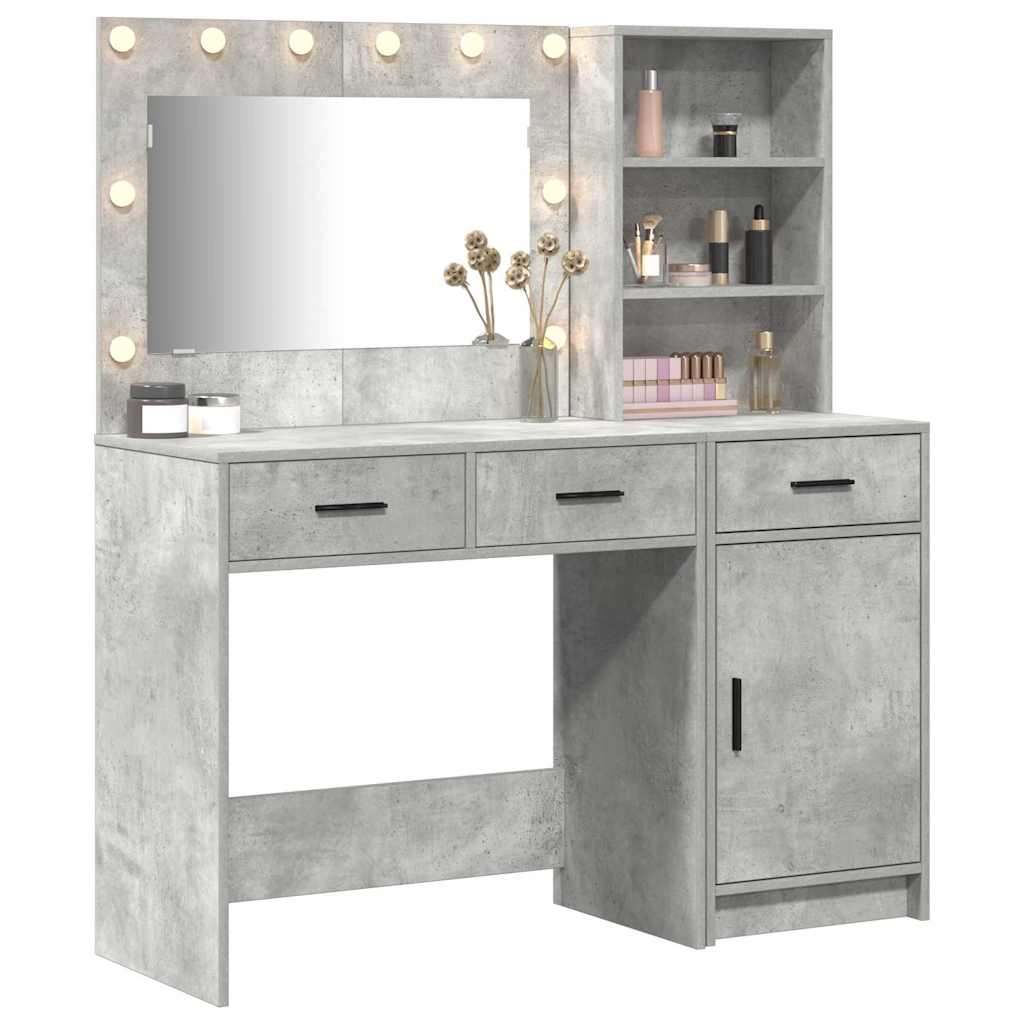Dressing Table 2 pcs Grey 78.5 x 41 x 135 cm Engineered wood