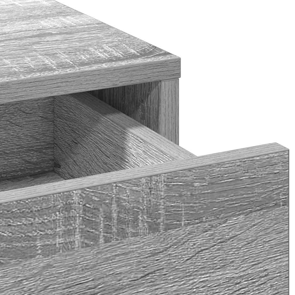 Dressing Table 2 pcs Grey 78.5 x 41 x 135 cm Engineered wood