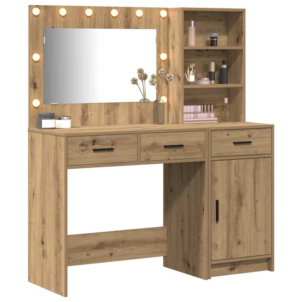 Dressing Table 2 pcs Brown 78.5 x 41 x 135 cm Engineered wood