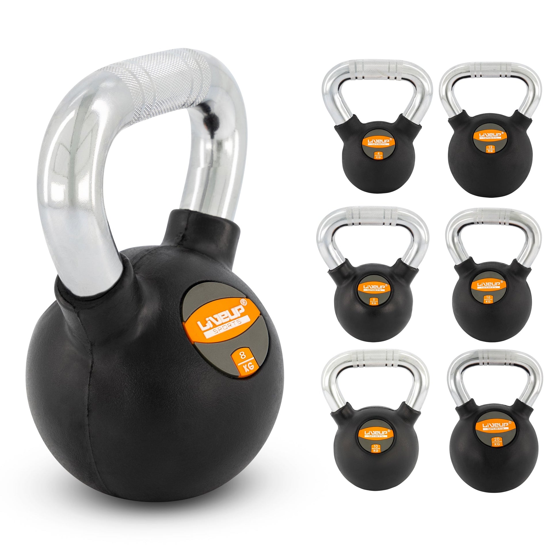 8KG Rubber Kettle Dumbbell Clearance