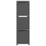 9 - Cube Display Shelf Grey 103x30x107.5 cm Fabric - Bargainia.com - 