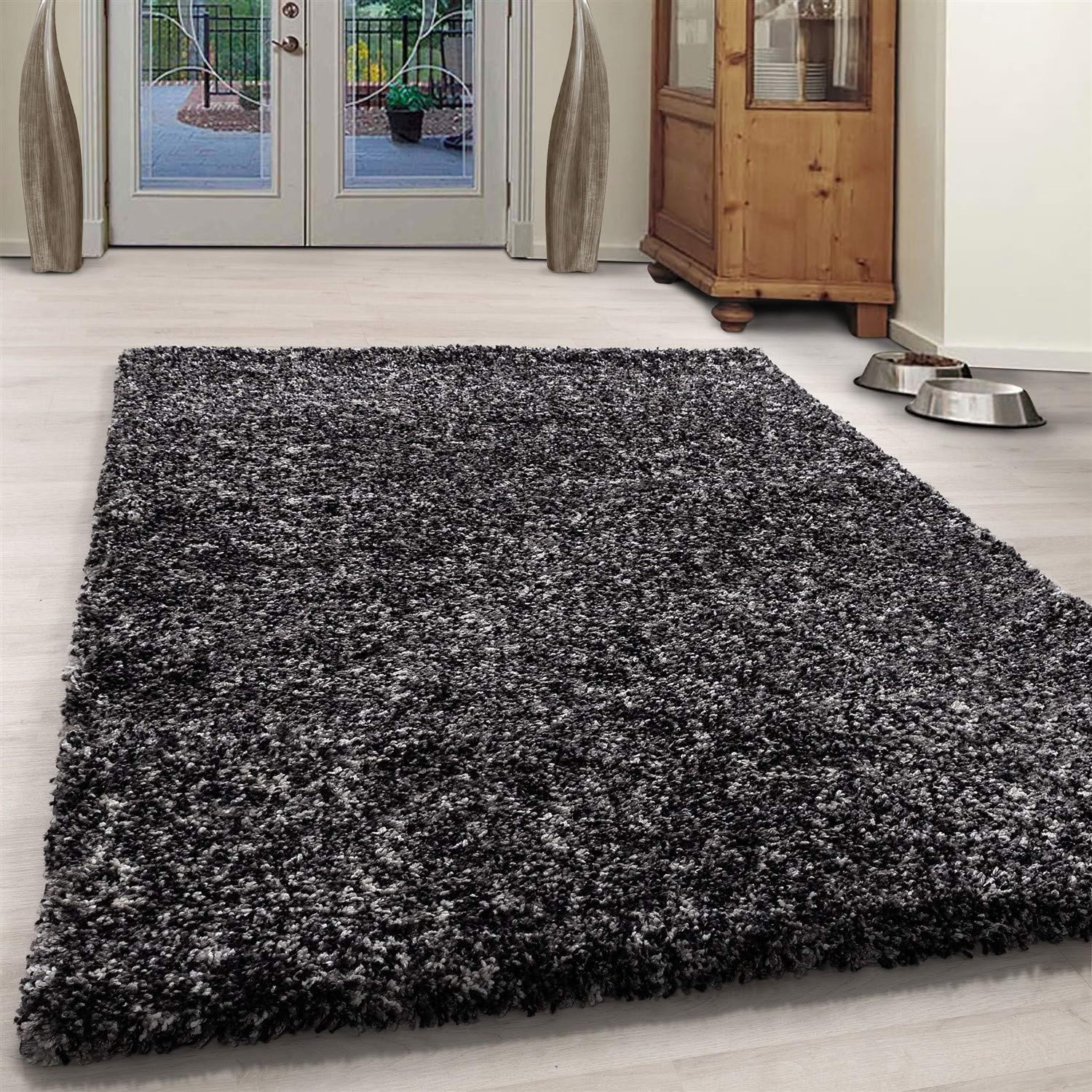 Grey Blend Shaggy Rug - Enjoy