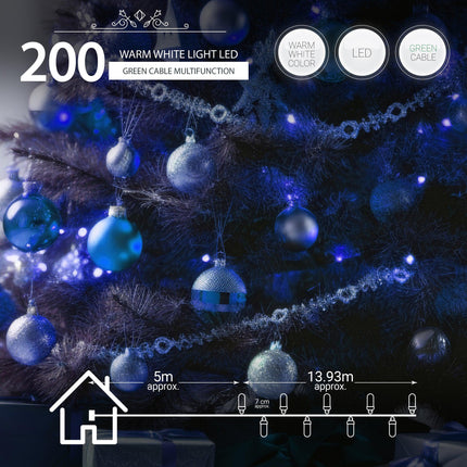 1000 LED Chase Christmas Lights - Blue-5056150226222-Bargainia.com