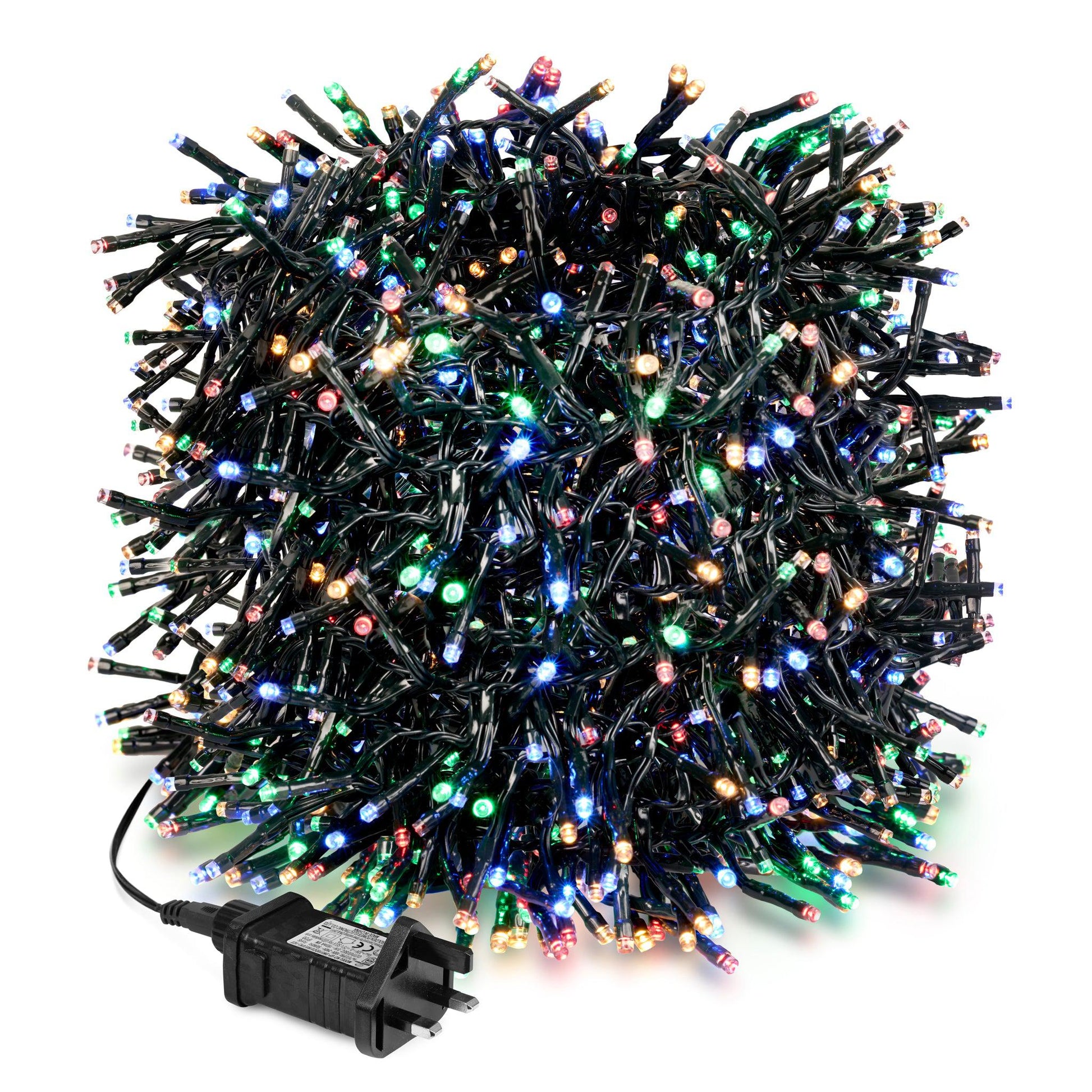 960 LED Cluster Lights - Multi Colour - 12M Lighting Clearance