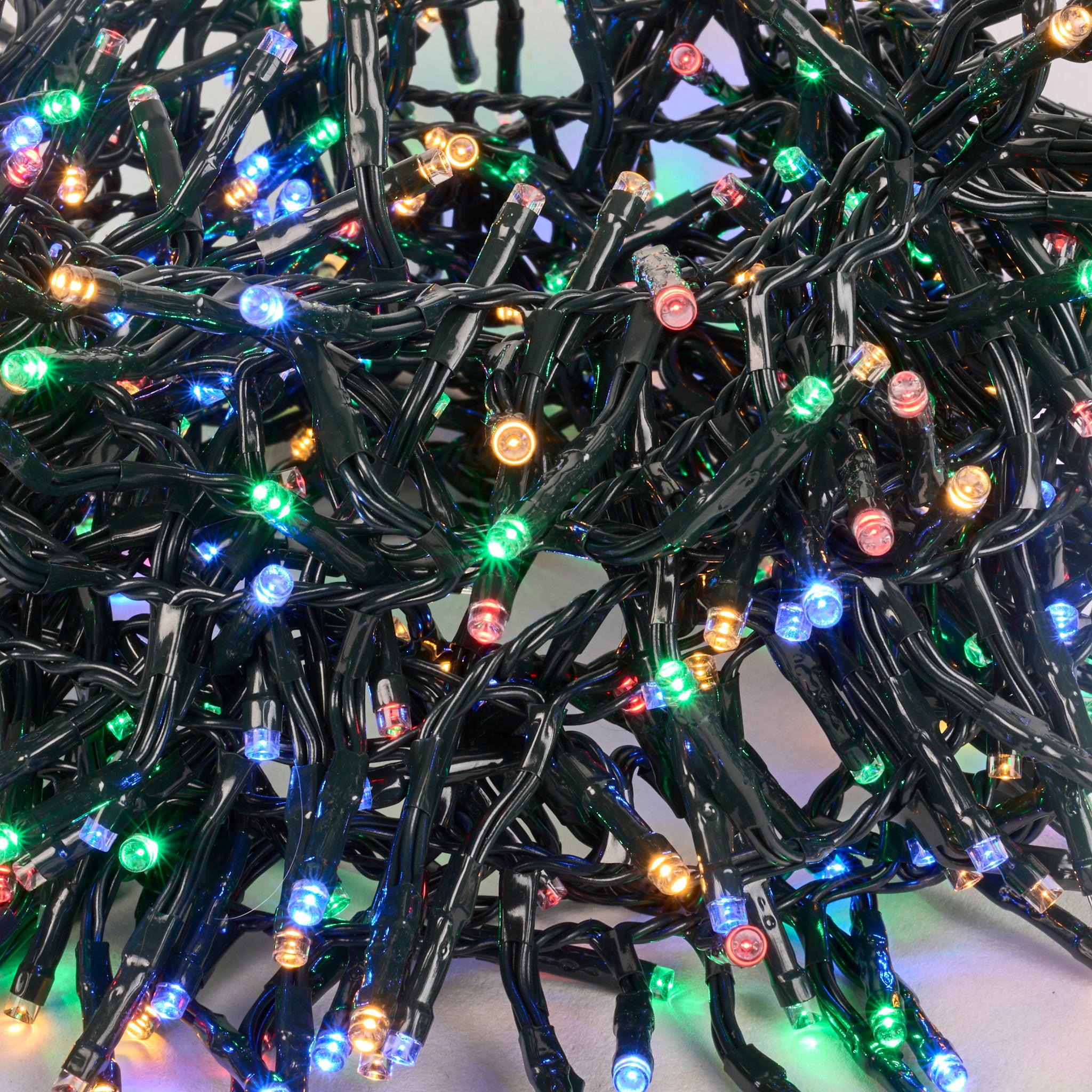 960 LED Cluster Lights - Multi Colour - 12M Lighting Clearance